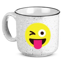 Emoticon Winking Face With Stuckout Tongue And Winking Eye 15oz Campfire Ceramic Mug