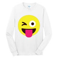 Emoticon Winking Face With Stuckout Tongue And Winking Eye Tall Long Sleeve T-Shirt