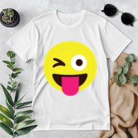 Emoticon Winking Face With Stuckout Tongue And Winking Eye Premium T-Shirt