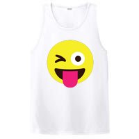 Emoticon Winking Face With Stuckout Tongue And Winking Eye PosiCharge Competitor Tank