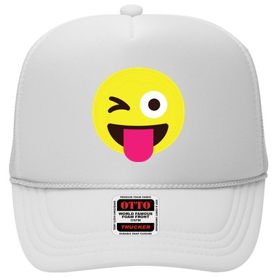 Emoticon Winking Face With Stuckout Tongue And Winking Eye Trucker Hat