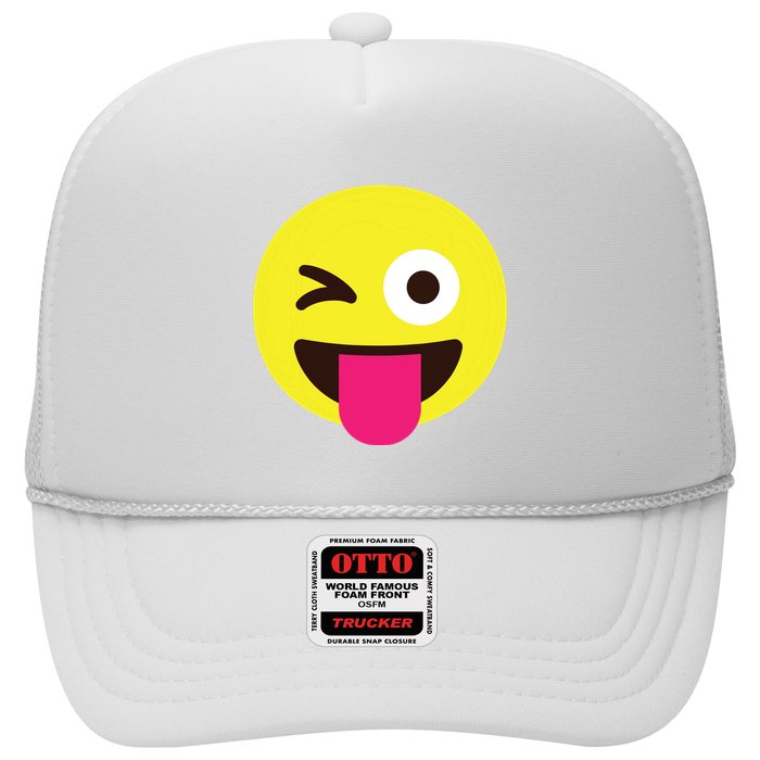 Emoticon Winking Face With Stuckout Tongue And Winking Eye Trucker Hat