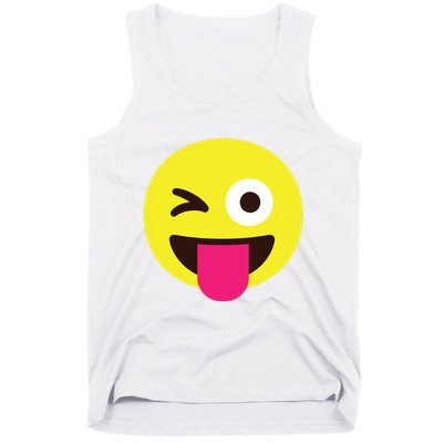 Emoticon Winking Face With Stuckout Tongue And Winking Eye Tank Top
