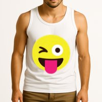 Emoticon Winking Face With Stuckout Tongue And Winking Eye Tank Top