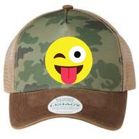 Emoticon Winking Face With Tongue Legacy Tie Dye Trucker Hat