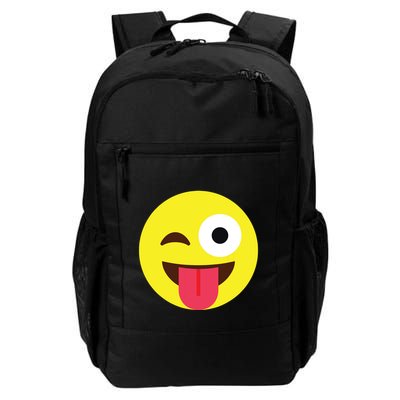 Emoticon Winking Face With Tongue Backpack