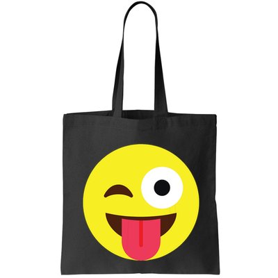 Emoticon Winking Face With Tongue Bag