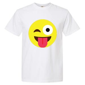 Emoticon Winking Face With Tongue Garment-Dyed Heavyweight T-Shirt