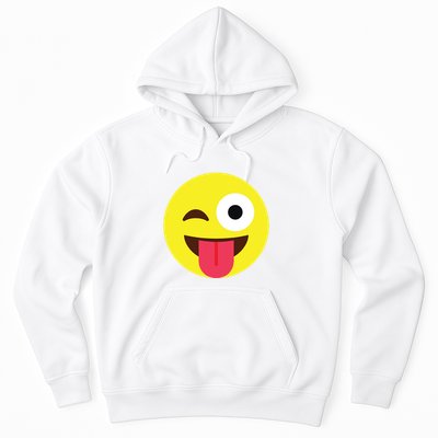 Emoticon Winking Face With Tongue Hoodie