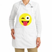 Emoticon Winking Face With Tongue Apron