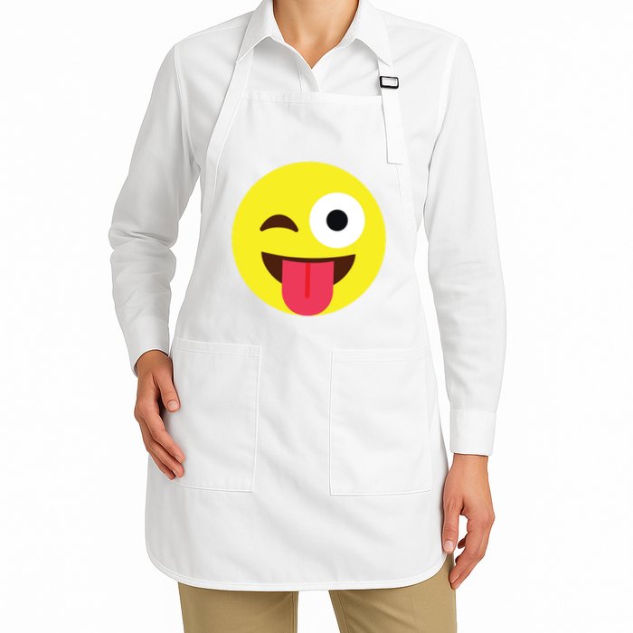 Emoticon Winking Face With Tongue Apron