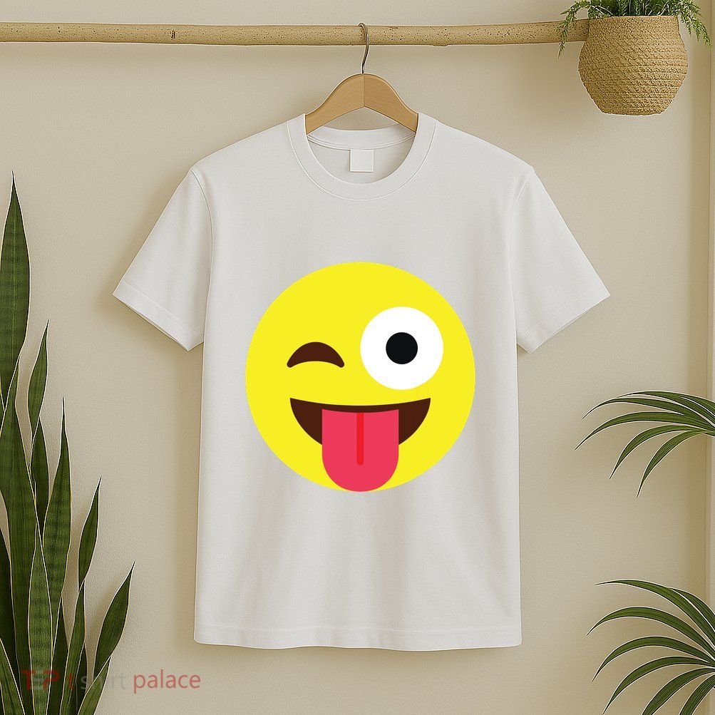 Emoticon Winking Face With Tongue T-Shirt