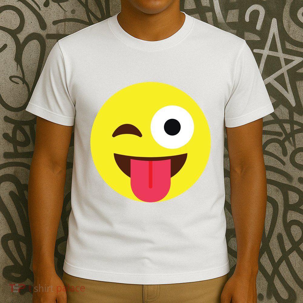 Emoticon Winking Face With Tongue T-Shirt