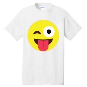 Emoticon Winking Face With Tongue Tall T-Shirt