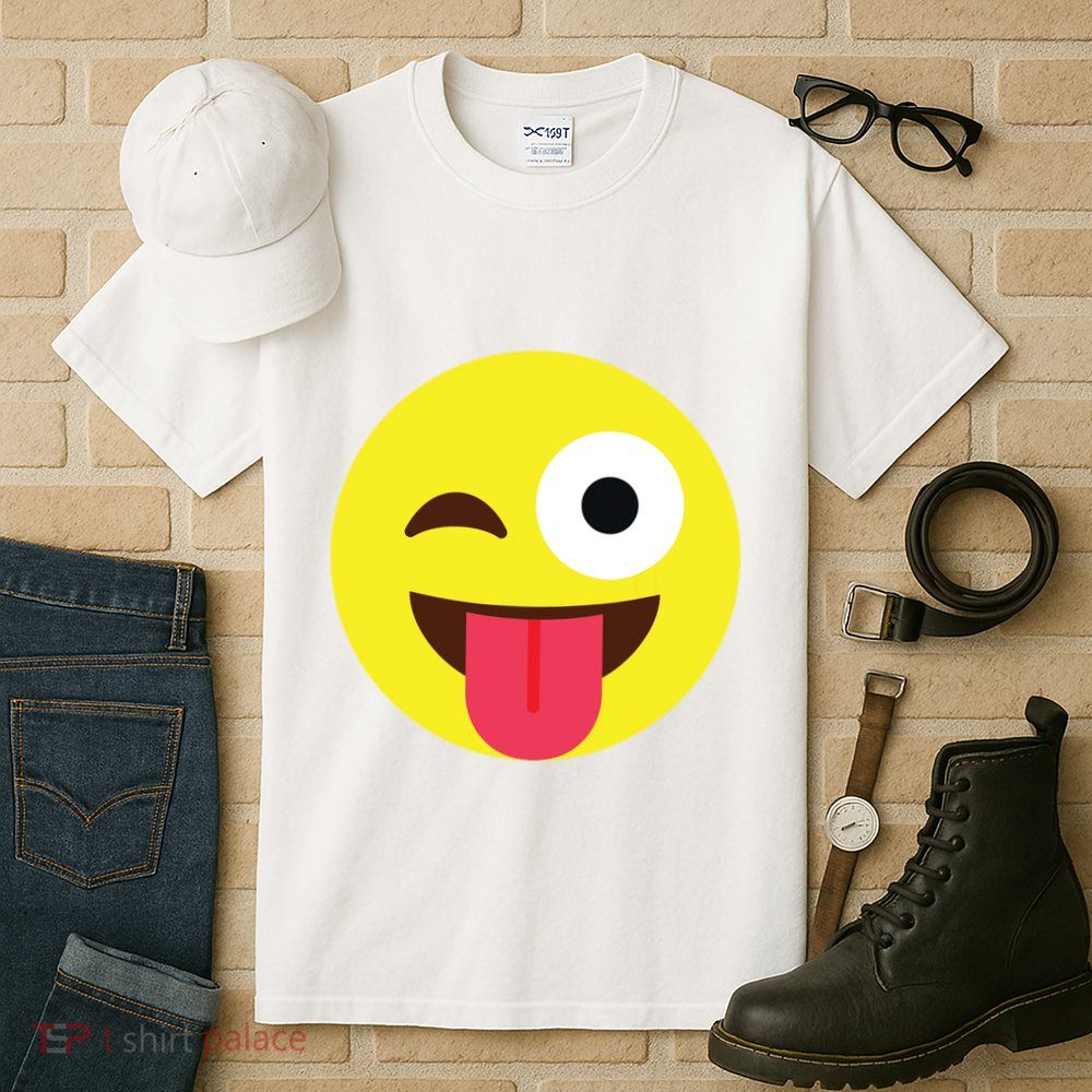 Emoticon Winking Face With Tongue Tall T-Shirt