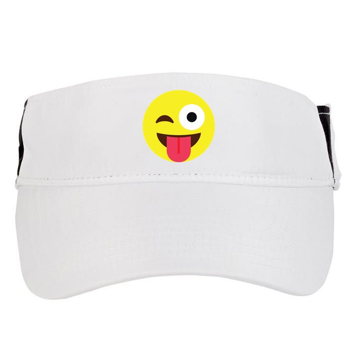 Emoticon Winking Face With Tongue Adult Drive Performance Visor