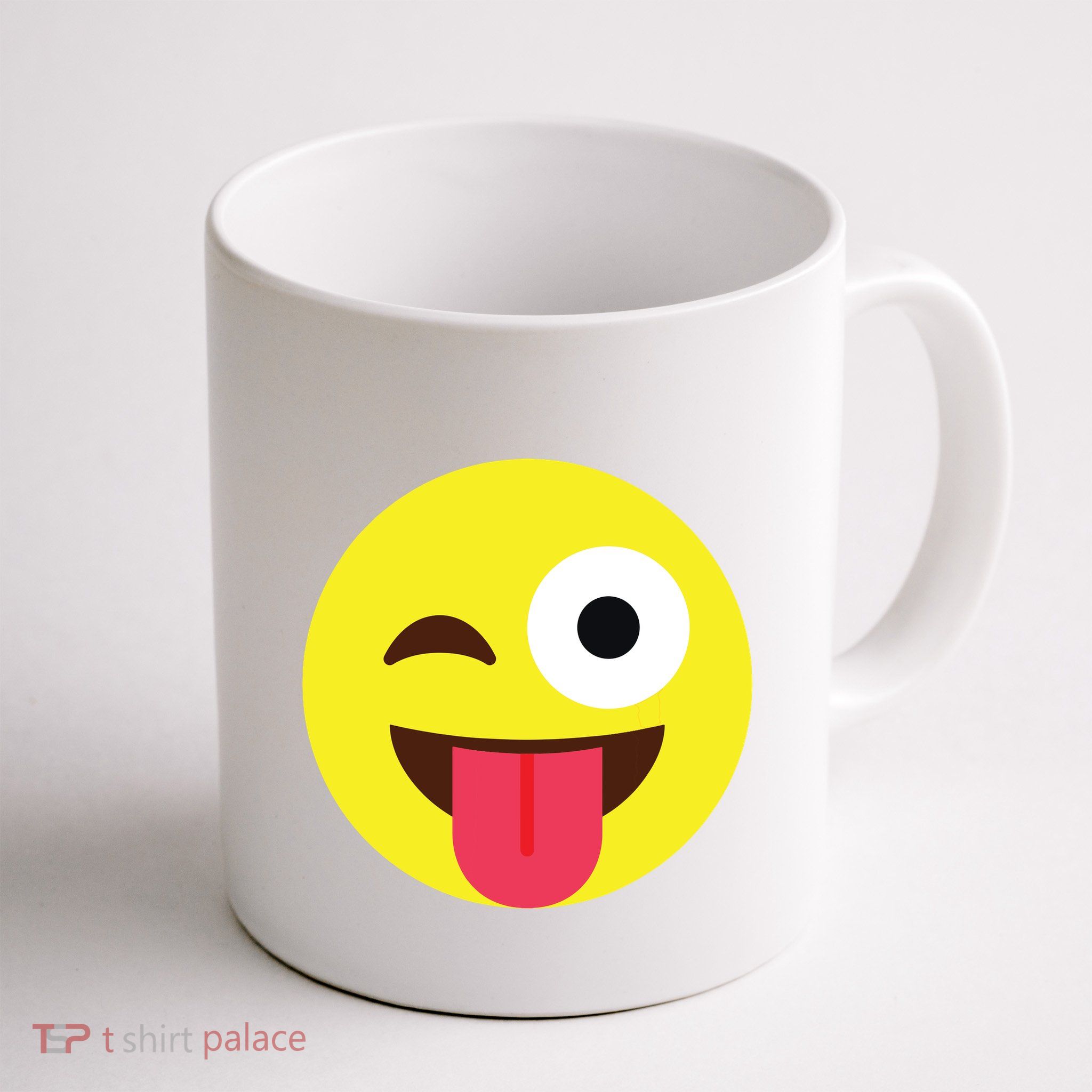 Emoticon Winking Face With Tongue Mug