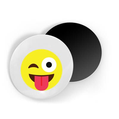 Emoticon Winking Face With Tongue Magnet