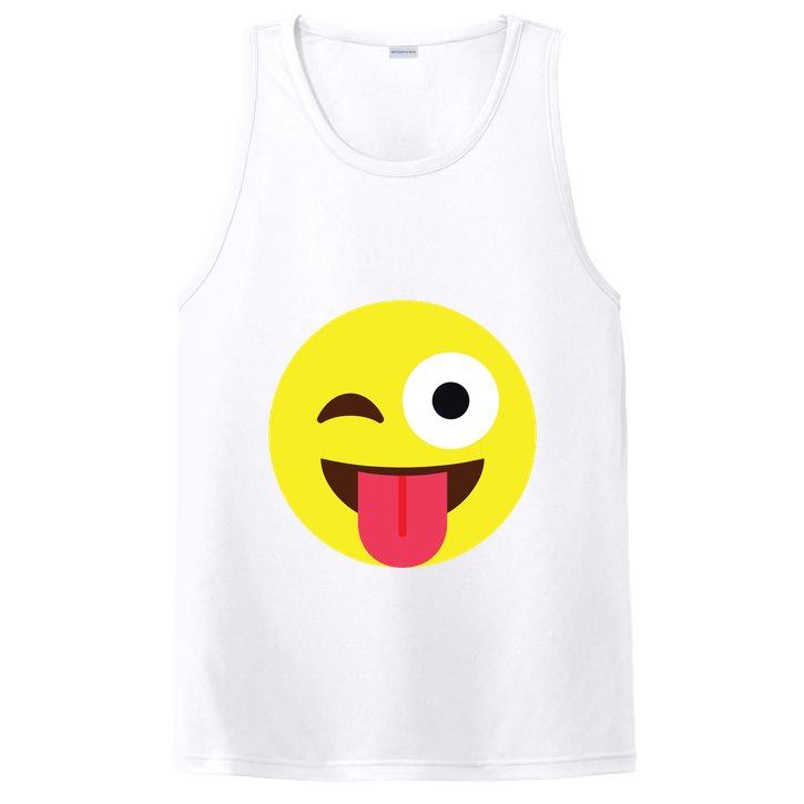 Emoticon Winking Face With Tongue PosiCharge Competitor Tank