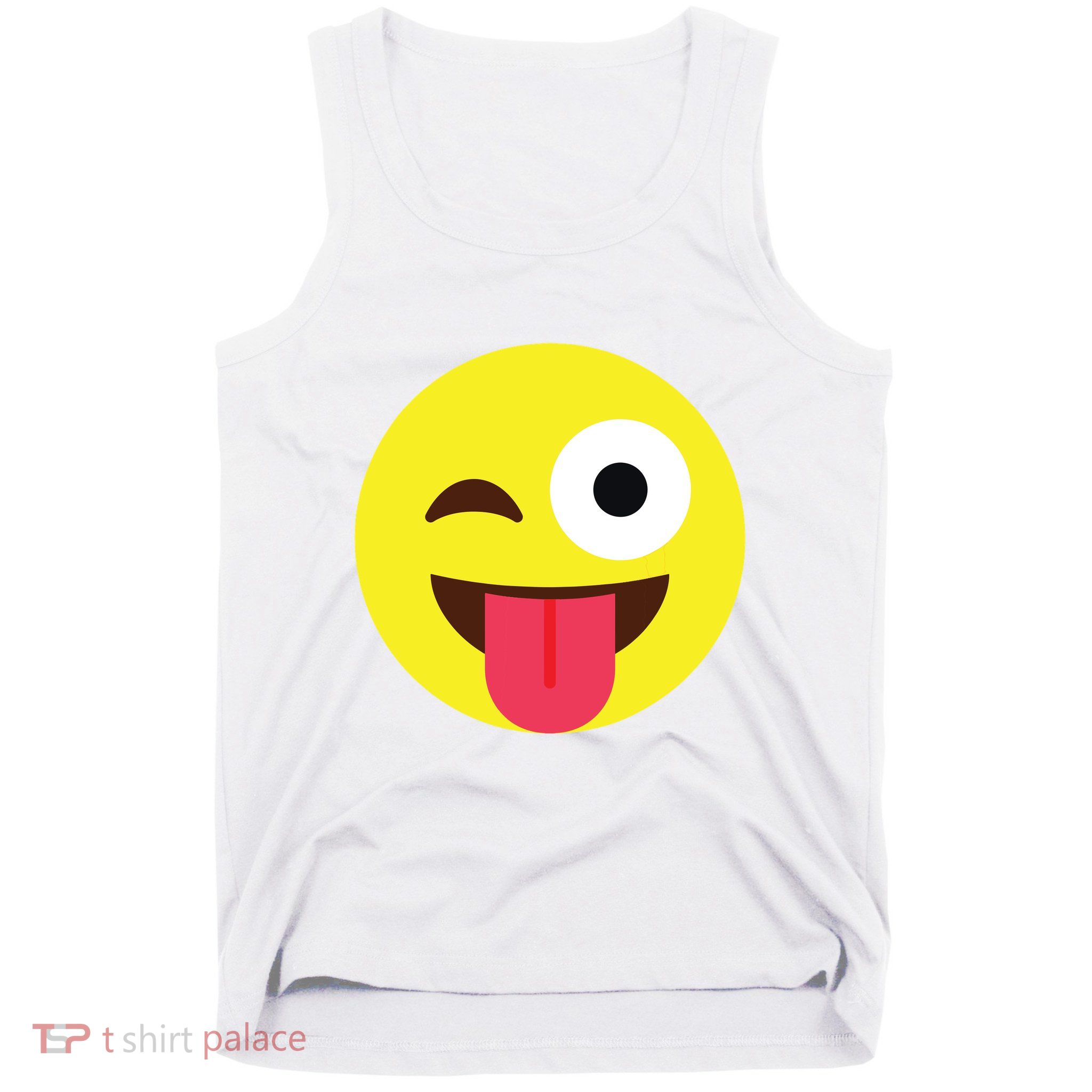 Emoticon Winking Face With Tongue Tank Top