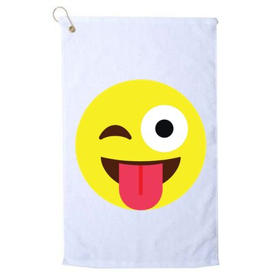 Emoticon Winking Face With Tongue Golf Towel