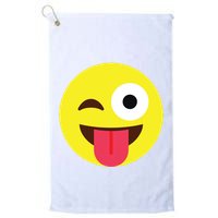 Emoticon Winking Face With Tongue Golf Towel