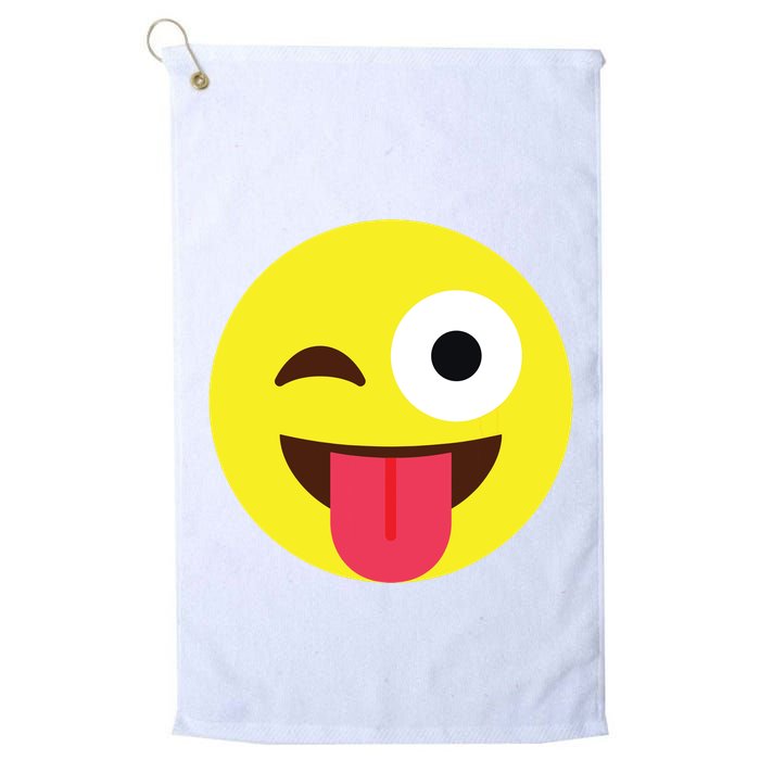 Emoticon Winking Face With Tongue Golf Towel
