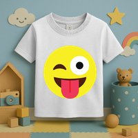 Emoticon Winking Face With Tongue Toddler T-Shirt