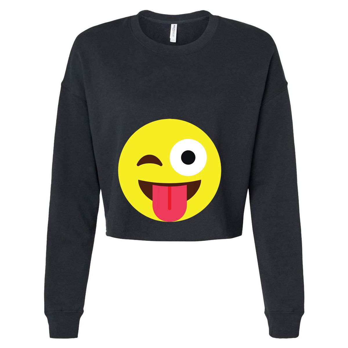 Emoticon Winking Face With Tongue Kids Hoodie