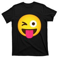 Emoticon Winking Face With Stuck Out Tongue And Winking Eye T-Shirt