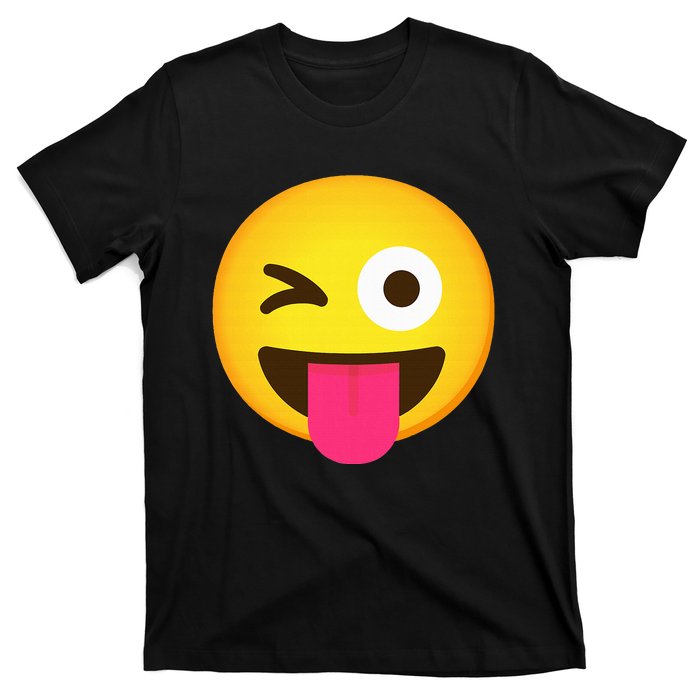 Emoticon Winking Face With Stuck Out Tongue And Winking Eye T-Shirt