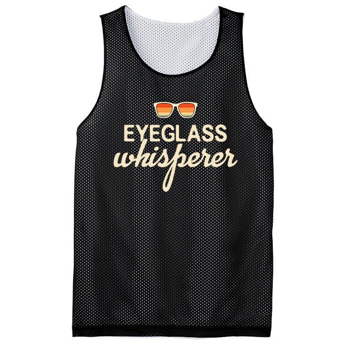 Eyeglass Whisperer Funny Optician Mesh Reversible Basketball Jersey Tank