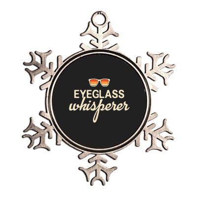 Eyeglass Whisperer Funny Optician Metallic Star Ornament