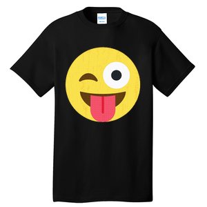 Emoticon Winking Face With Tongue Tall T-Shirt