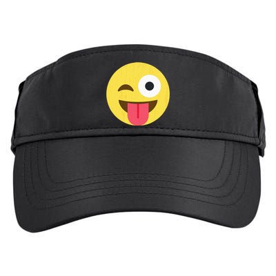 Emoticon Winking Face With Tongue Adult Drive Performance Visor