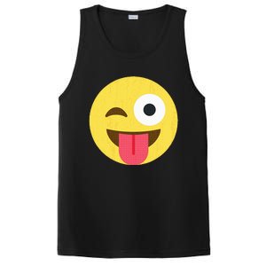 Emoticon Winking Face With Tongue PosiCharge Competitor Tank