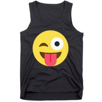 Emoticon Winking Face With Tongue Tank Top