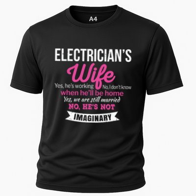 Electricians Wife Gift Funny Anniversary Cooling Performance Crew T-Shirt