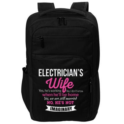 Electricians Wife Gift Funny Anniversary Impact Tech Backpack