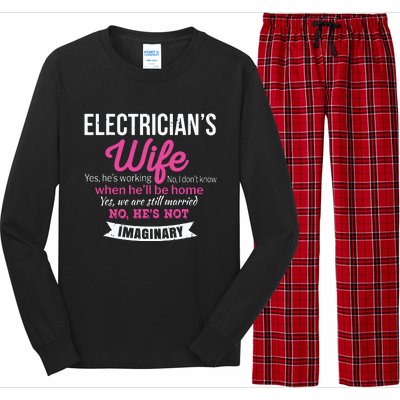 Electricians Wife Gift Funny Anniversary Long Sleeve Pajama Set