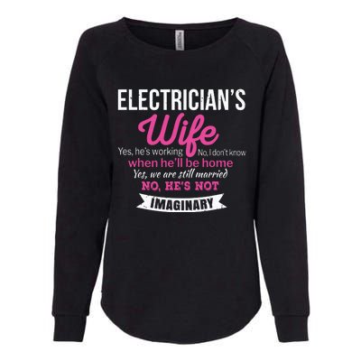 Electricians Wife Gift Funny Anniversary Womens California Wash Sweatshirt