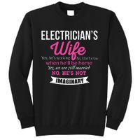 Electricians Wife Gift Funny Anniversary Tall Sweatshirt