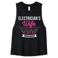 Electricians Wife Gift Funny Anniversary Women's Racerback Cropped Tank