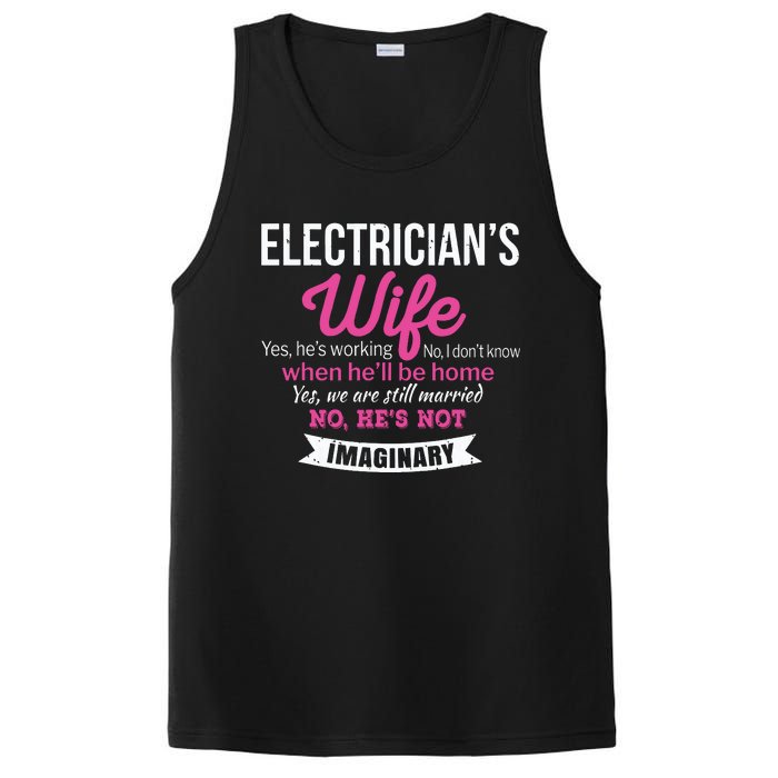 Electricians Wife Gift Funny Anniversary PosiCharge Competitor Tank