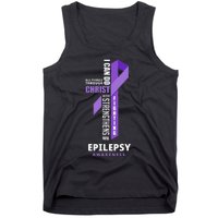 Epilepsy Warrior God Jesus Christ Epilepsy Awareness Tank Top