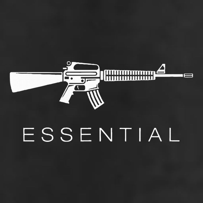 Essential Weapons Gun S Ar 15 Assault Rifle Firearm 7 Panel Mesh Trucker Snapback Hat