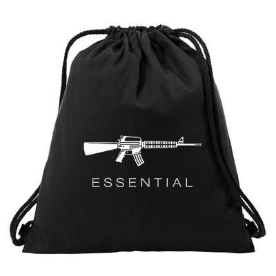 Essential Weapons Gun S Ar 15 Assault Rifle Firearm Drawstring Bag