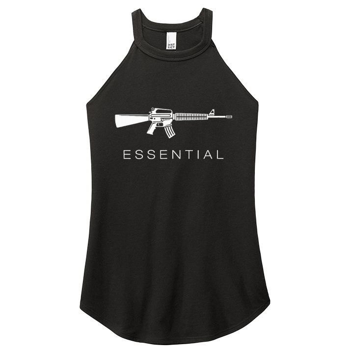 Essential Weapons Gun S Ar 15 Assault Rifle Firearm Women's Perfect Tri Rocker Tank