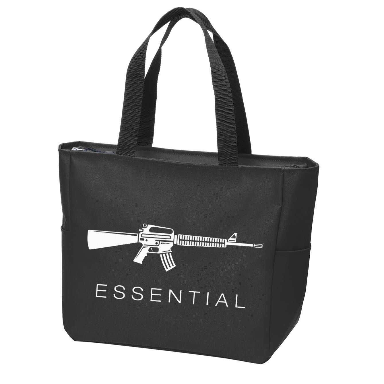 Essential Weapons Gun S Ar 15 Assault Rifle Firearm Zip Tote Bag