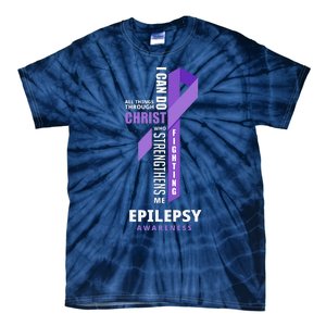 Epilepsy Warrior God Jesus Christ Epilepsy Awareness Tie-Dye T-Shirt